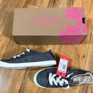 Roxy Women's Charcoal Sneakers with White Accents